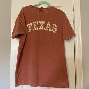 University of Texas Large Comfort Colors Tee, Longhorns, Burnt Orange